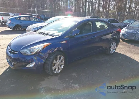 2012 Hyundai Elantra Limited from USA, damaged, VIN 5NPDH4AE8CH094163